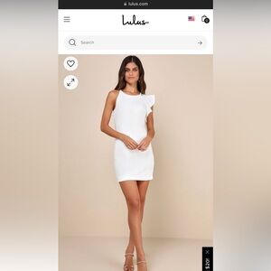 Dinah White One-Shoulder Dress - LULUS